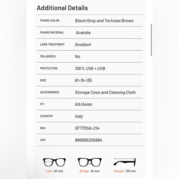 new Ferragamo Alt Fit Oval Cutaway Sunglasses - Picture 8 of 10